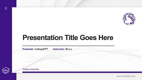 Tohoku University Thesis Proposal/Graduation Defense PPT Template