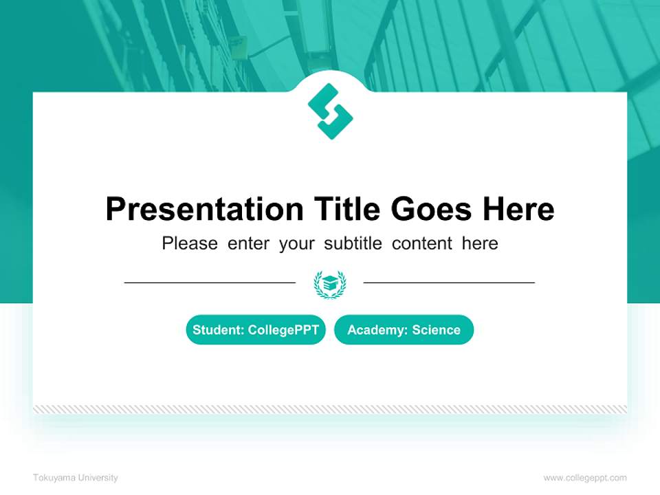 Tokuyama University National Scholarship Defense PPT Template4:3 ratio PPT effect preview image4
