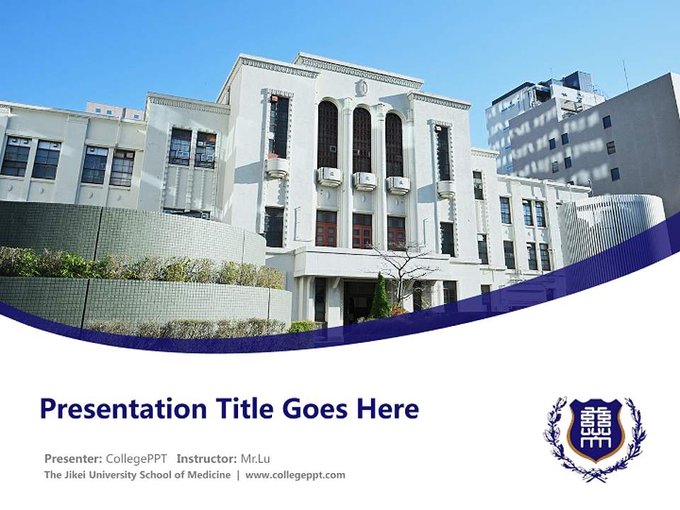 The Jikei University School of Medicine Course/Courseware Creation PPT Template4:3 ratio PPT effect preview image5