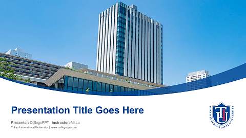 Tokyo International University Course/Courseware Creation PPT Template