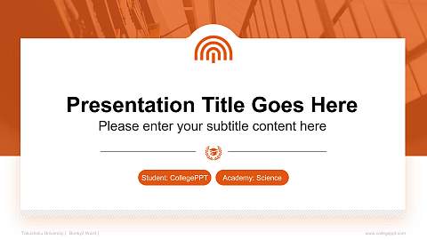 Takushoku University（ Bunkyō Ward） National Scholarship Defense PPT Template