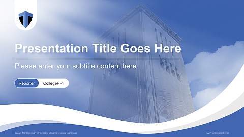 Tokyo Metropolitan University(Minami-Osawa Campus) Lecture Sharing and Networking Event PPT Template