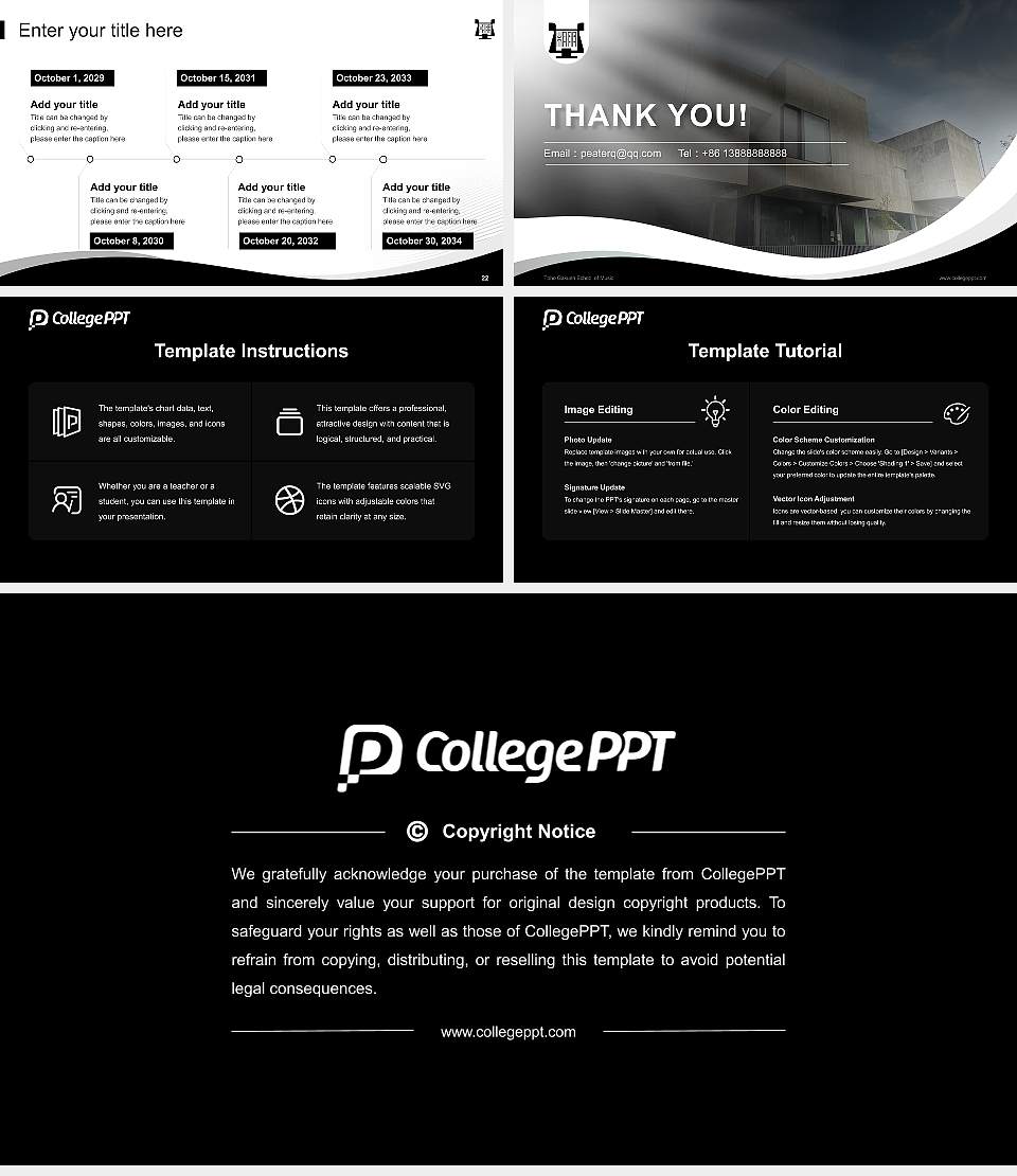 Toho Gakuen School of Music Lecture Sharing and Networking Event PPT Template16:9 ratio PPT effect preview image4