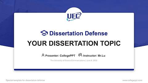 The University of Electro-Communications Graduation Thesis Defense PPT Template