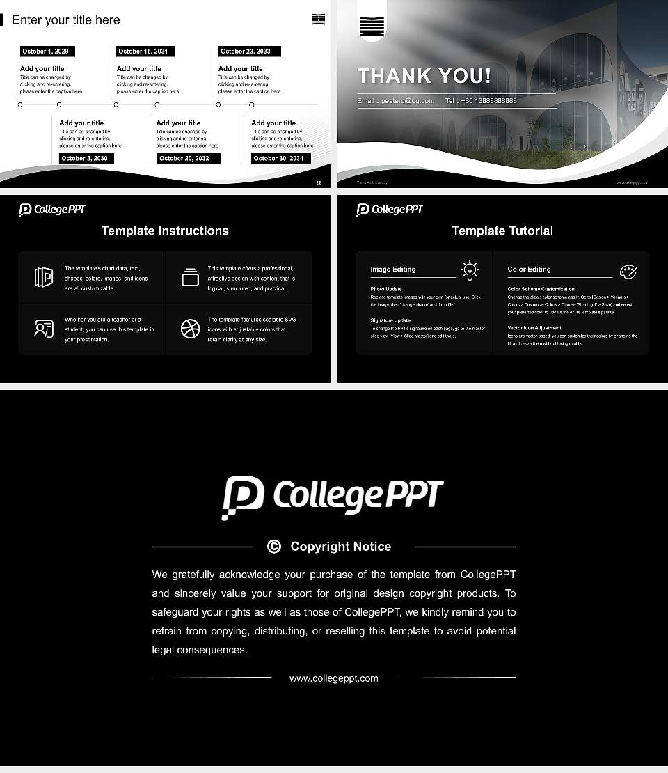 Tama Art University Lecture Sharing and Networking Event PPT Template16:9 ratio PPT effect preview image4