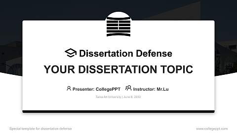 Tama Art University Graduation Thesis Defense PPT Template
