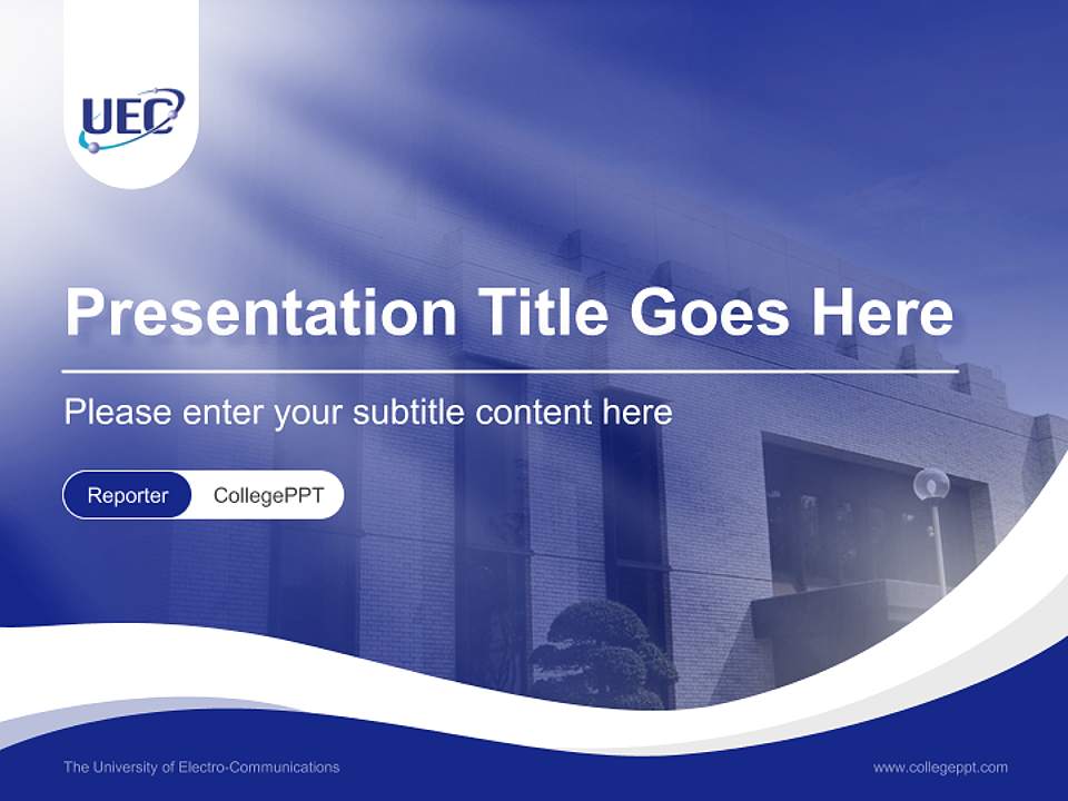 The University of Electro-Communications Lecture Sharing and Networking Event PPT Template4:3 ratio PPT effect preview image4