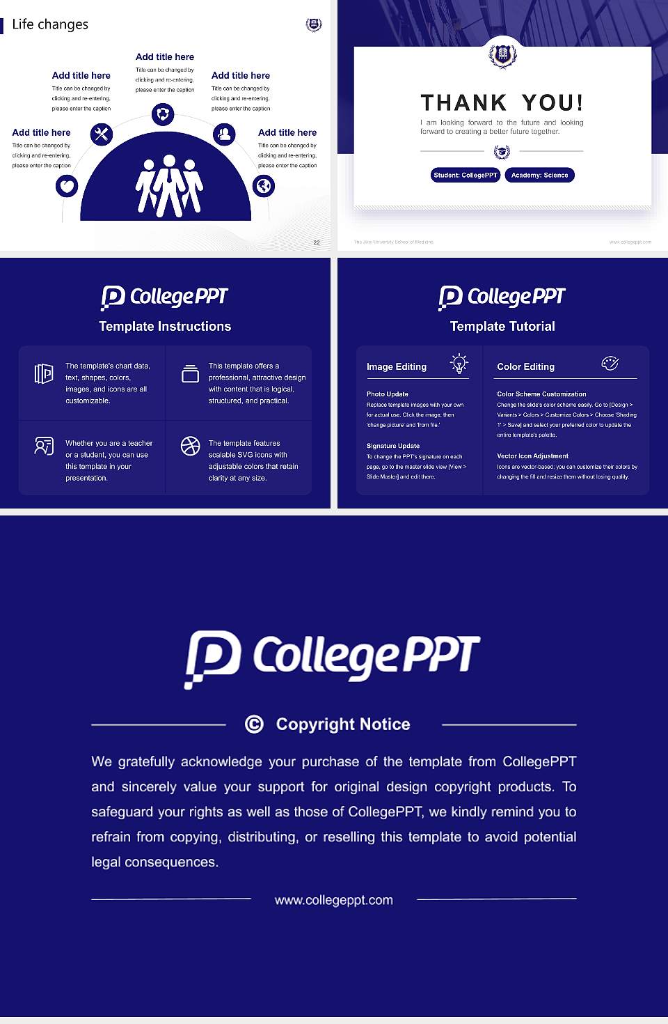 The Jikei University School of Medicine National Scholarship Defense PPT Template4:3 ratio PPT effect preview image4