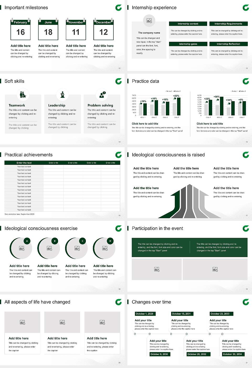 Takasaki University of Commerce National Scholarship Defense PPT Template16:9 ratio PPT effect preview image3