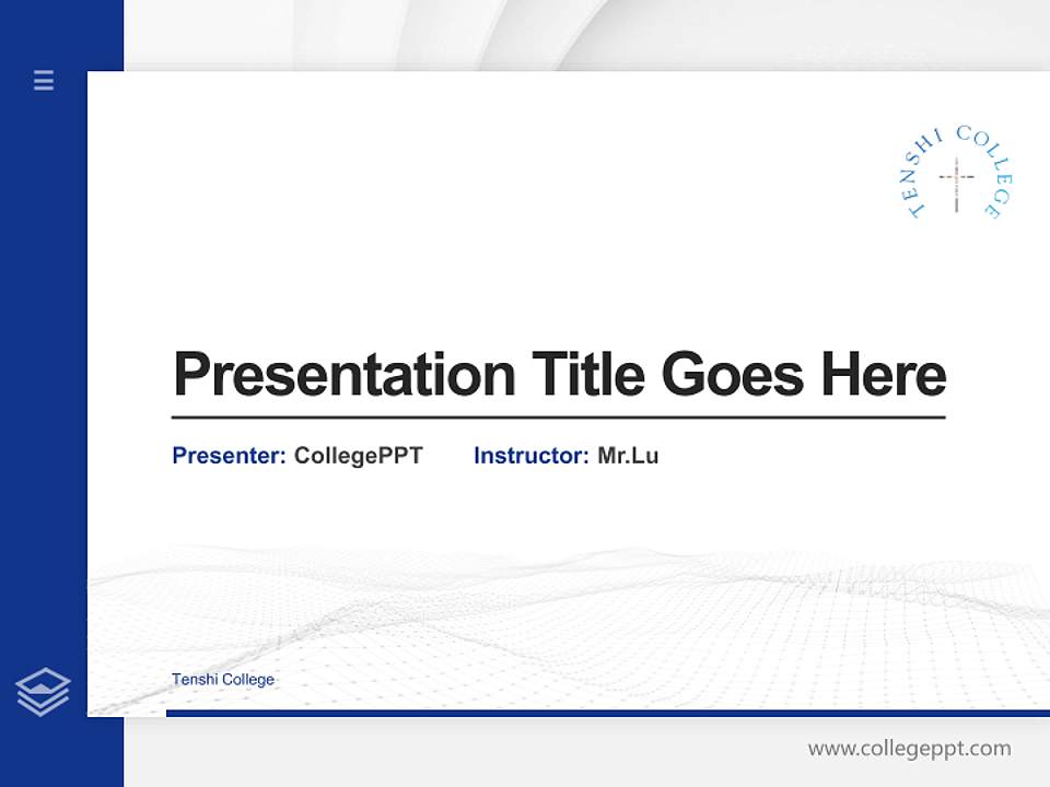 Tenshi College Thesis Proposal/Graduation Defense PPT Template4:3 ratio PPT effect preview image5