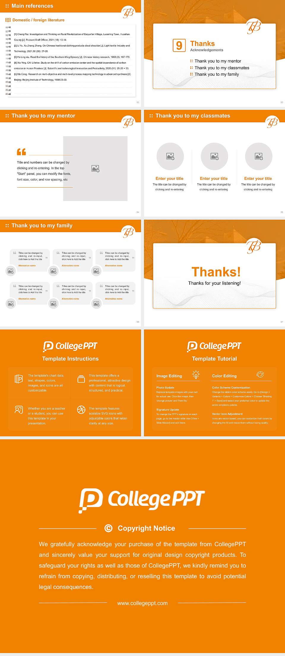 Tohoku Seikatsu Bunka University Graduation Thesis Defense PPT Template4:3 ratio PPT effect preview image7