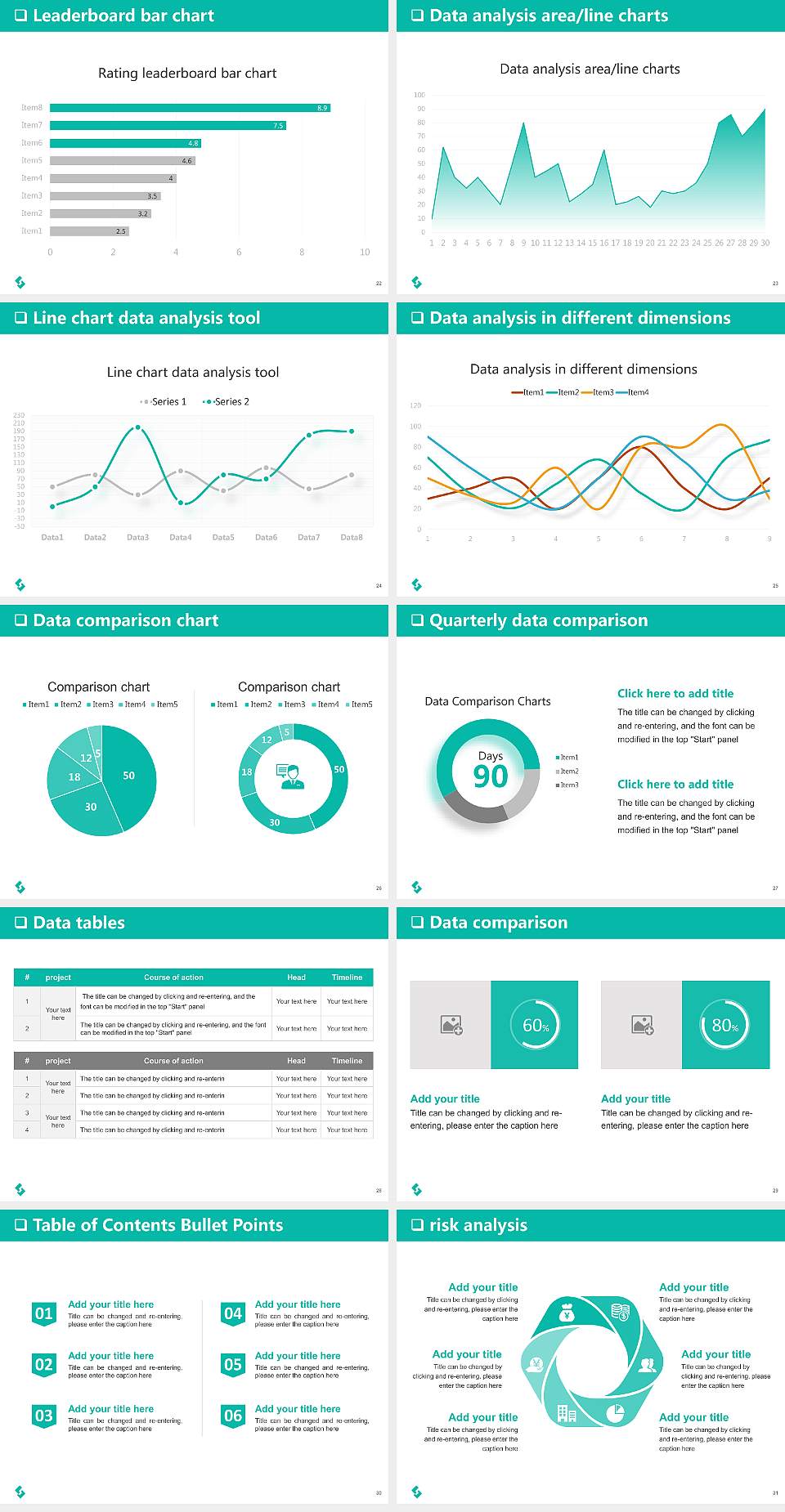 Tokuyama University General PPT Template4:3 ratio PPT effect preview image4
