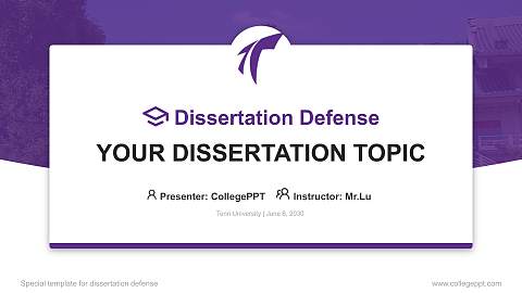 Tenri University Graduation Thesis Defense PPT Template
