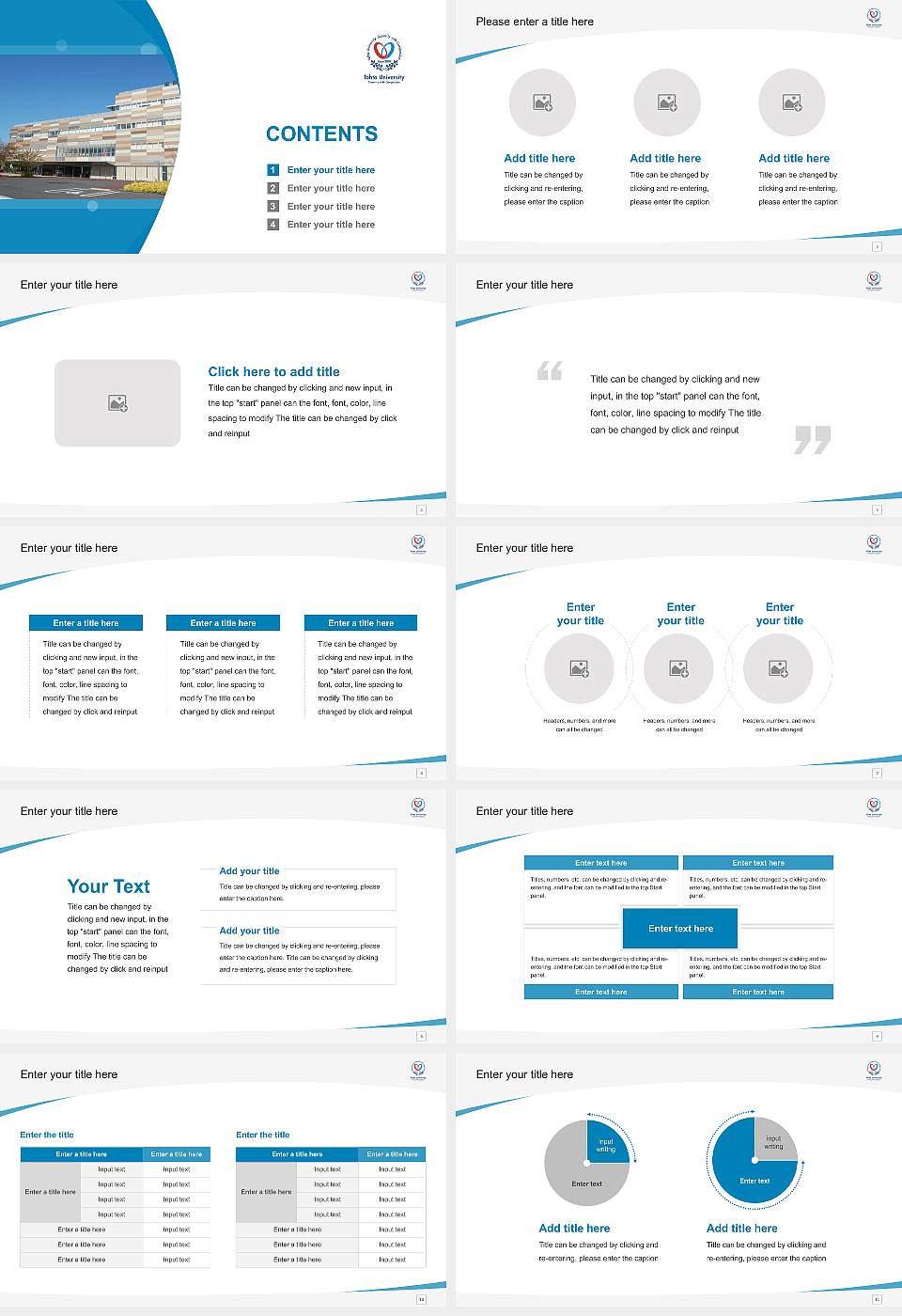 Tohto University Course/Courseware Creation PPT Template16:9 ratio PPT effect preview image2