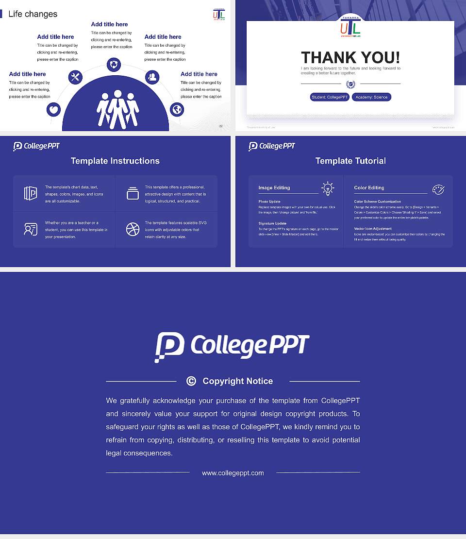 Takaoka University of Law National Scholarship Defense PPT Template16:9 ratio PPT effect preview image4