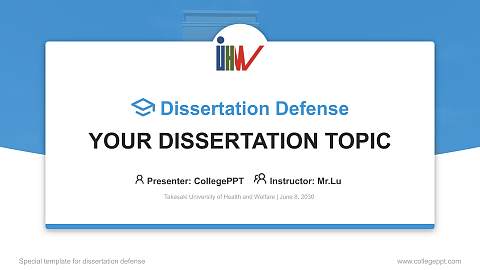 Takasaki University of Health and Welfare Graduation Thesis Defense PPT Template