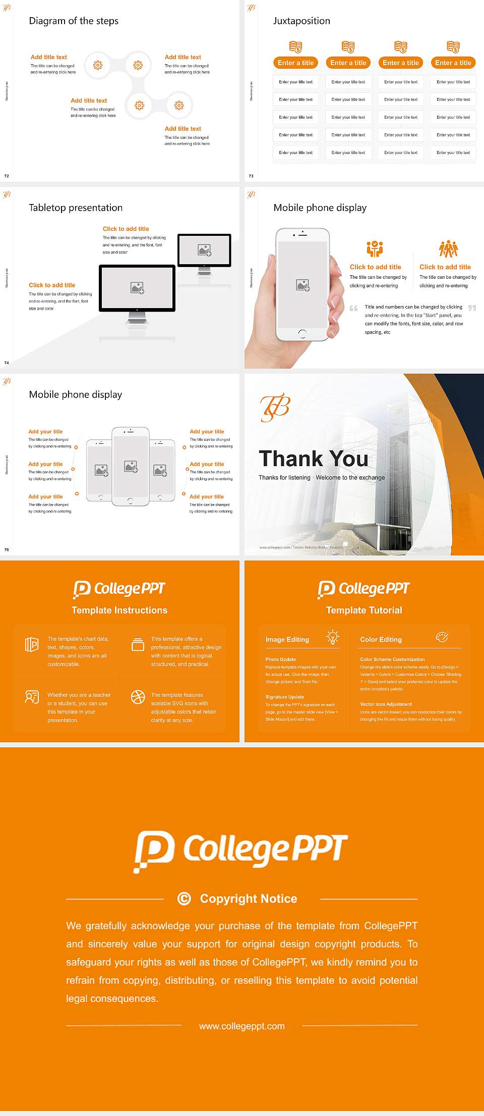 Tohoku Seikatsu Bunka University Competition/Entrepreneurship Contest PPT Template4:3 ratio PPT effect preview image9