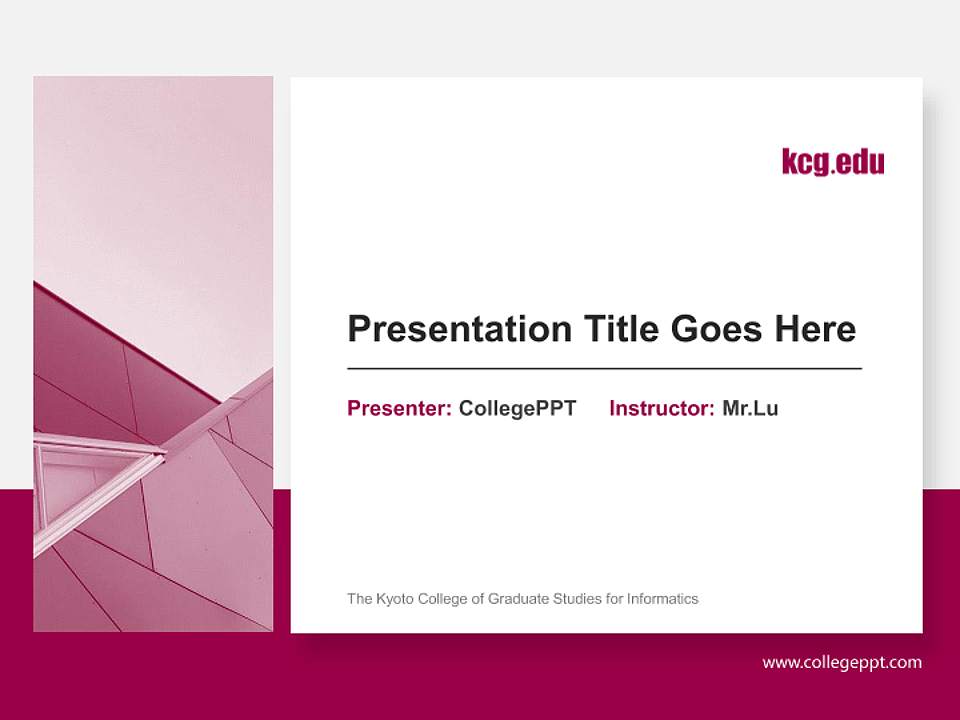 The Kyoto College of Graduate Studies for Informatics General PPT Template4:3 ratio PPT effect preview image6