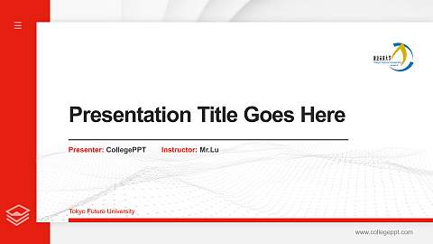 Tokyo Future University Thesis Proposal/Graduation Defense PPT Template