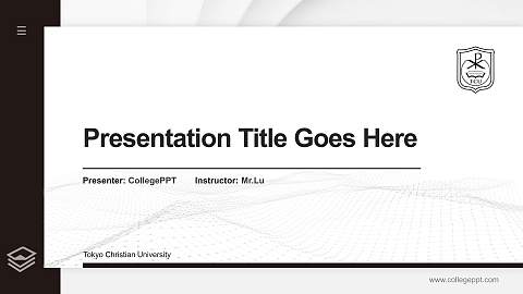 Tokyo Christian University Thesis Proposal/Graduation Defense PPT Template