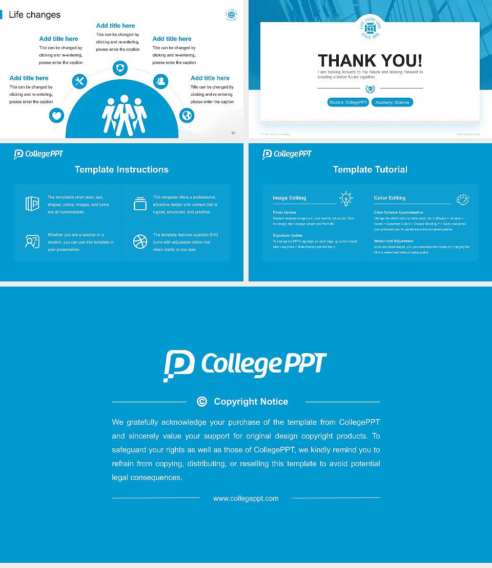 Tohoku Gakuin University National Scholarship Defense PPT Template16:9 ratio PPT effect preview image4