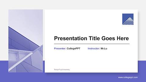 Tokyo Fuji University General PPT Template