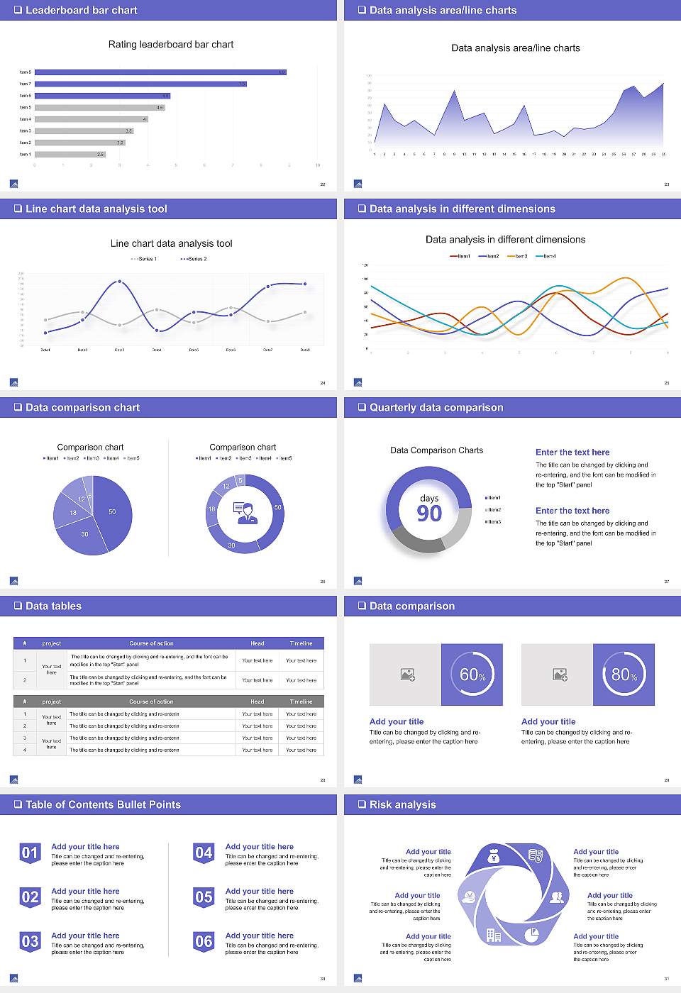 Tokyo Fuji University General PPT Template16:9 ratio PPT effect preview image4