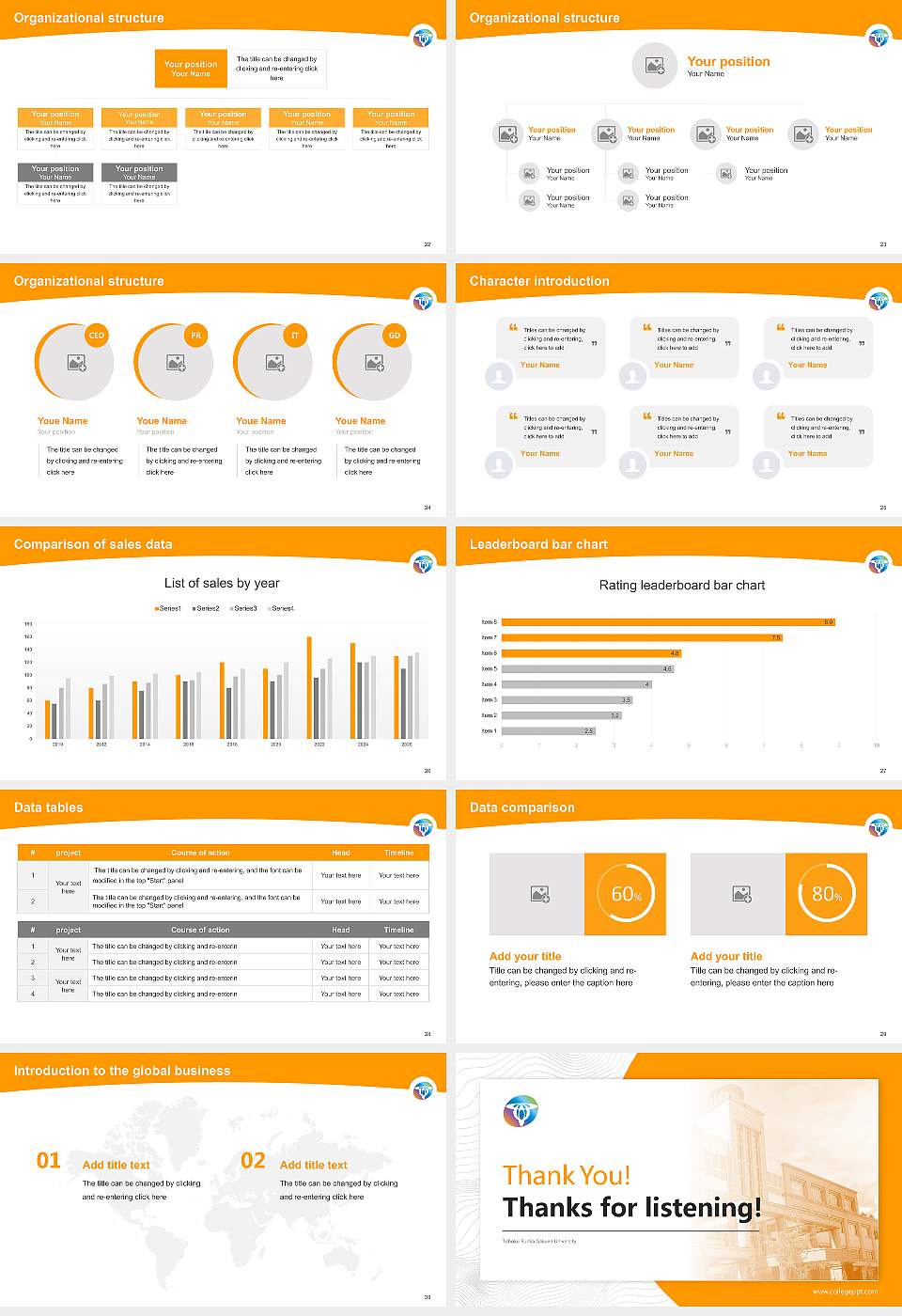 Tohoku Bunka Gakuen University Academic Presentation/Research Findings Report PPT Template16:9 ratio PPT effect preview image4