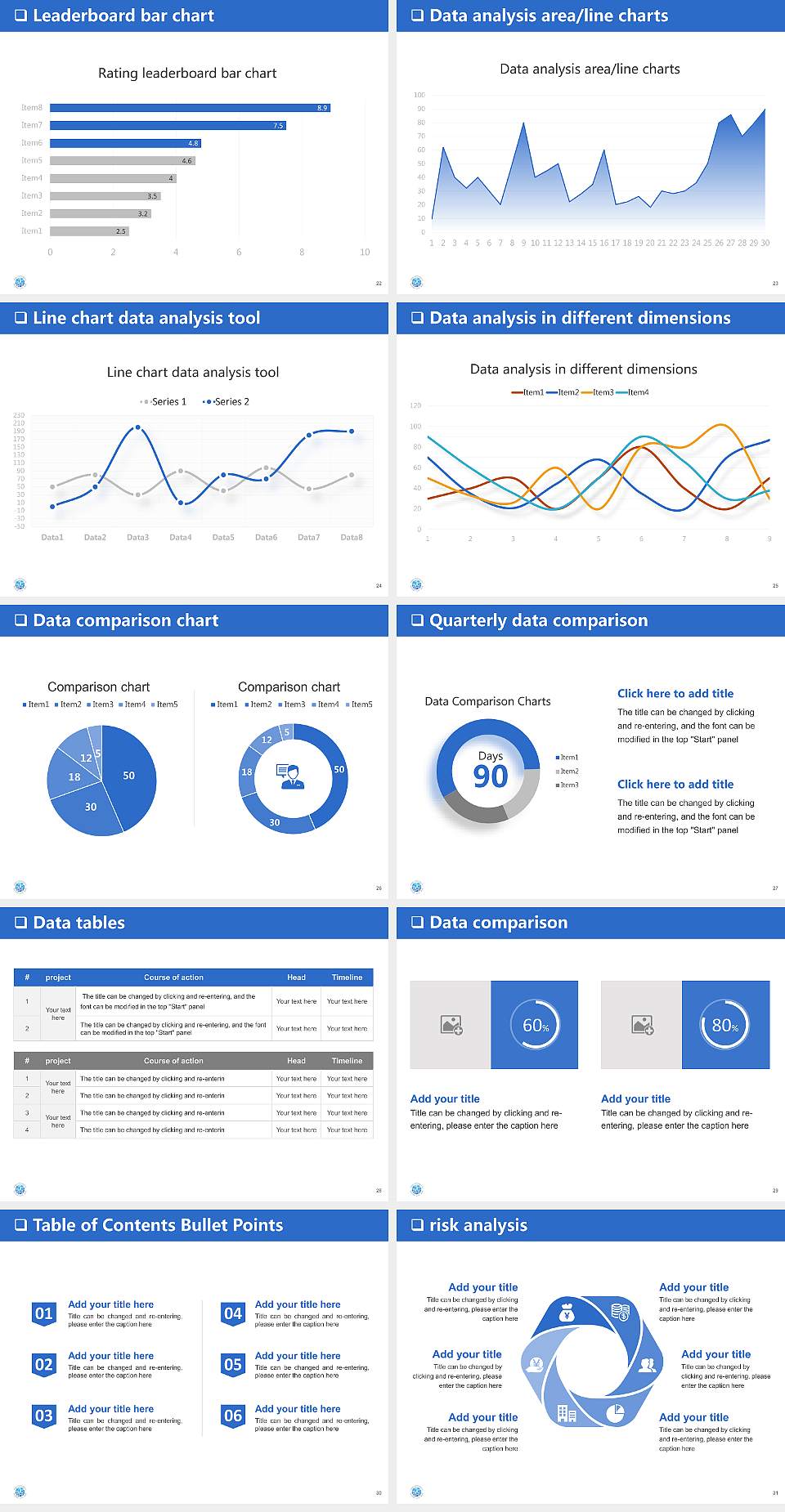 Toho University General PPT Template4:3 ratio PPT effect preview image4