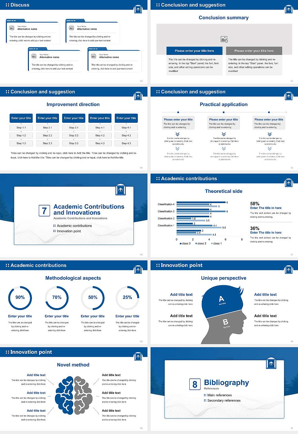 Tokyo Institute of Technology Graduation Thesis Defense PPT Template16:9 ratio PPT effect preview image6