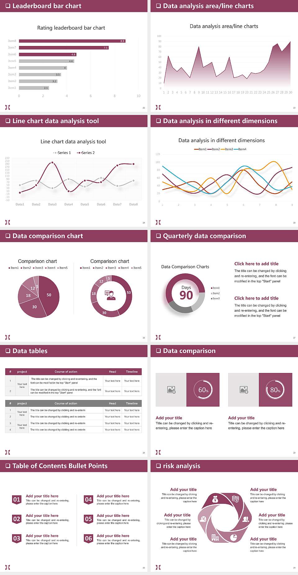 Tohoku Fukushi University General PPT Template4:3 ratio PPT effect preview image4