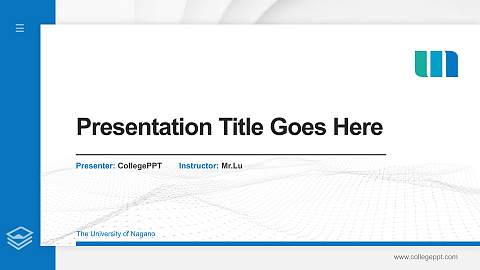 The University of Nagano Thesis Proposal/Graduation Defense PPT Template