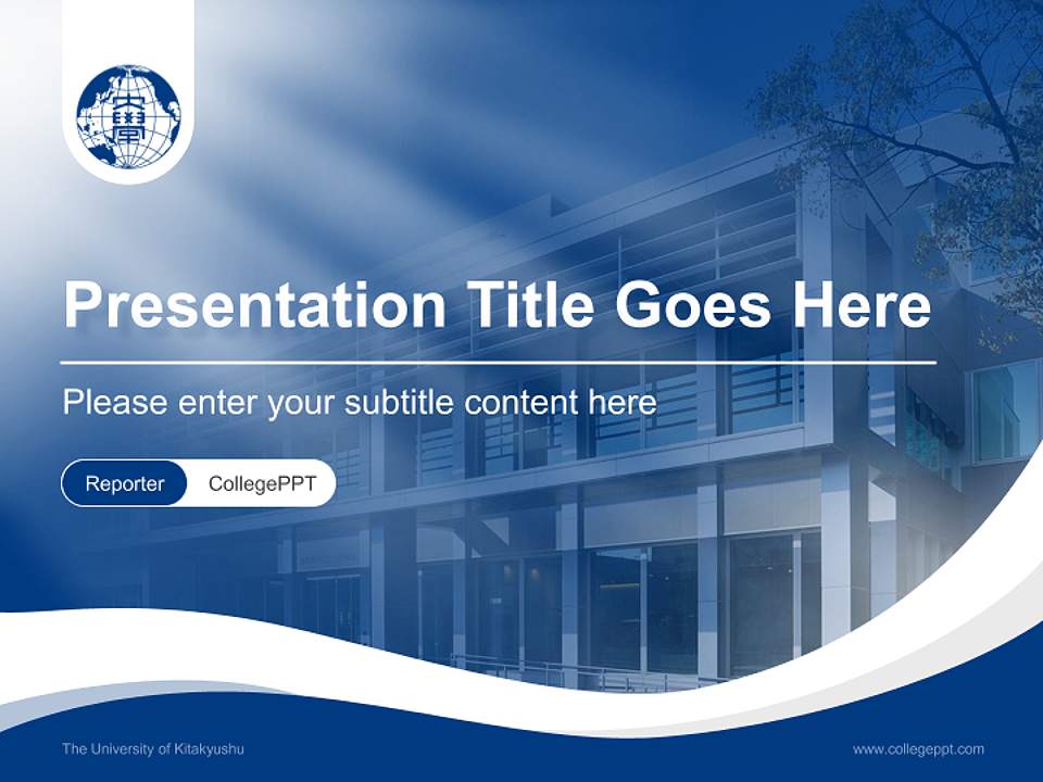The University of Kitakyushu Lecture Sharing and Networking Event PPT Template4:3 ratio PPT effect preview image4