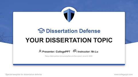 Tokyo Metropolitan University(Harumi Campus) Graduation Thesis Defense PPT Template