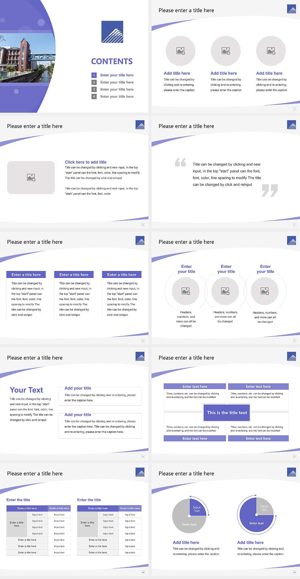 Tokyo Fuji University Course/Courseware Creation PPT Template4:3 ratio PPT effect preview image2