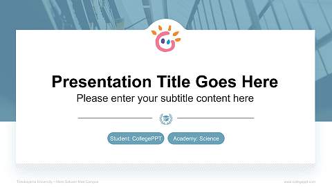 Tezukayama University – Nara Gakuen-Mae Campus National Scholarship Defense PPT Template