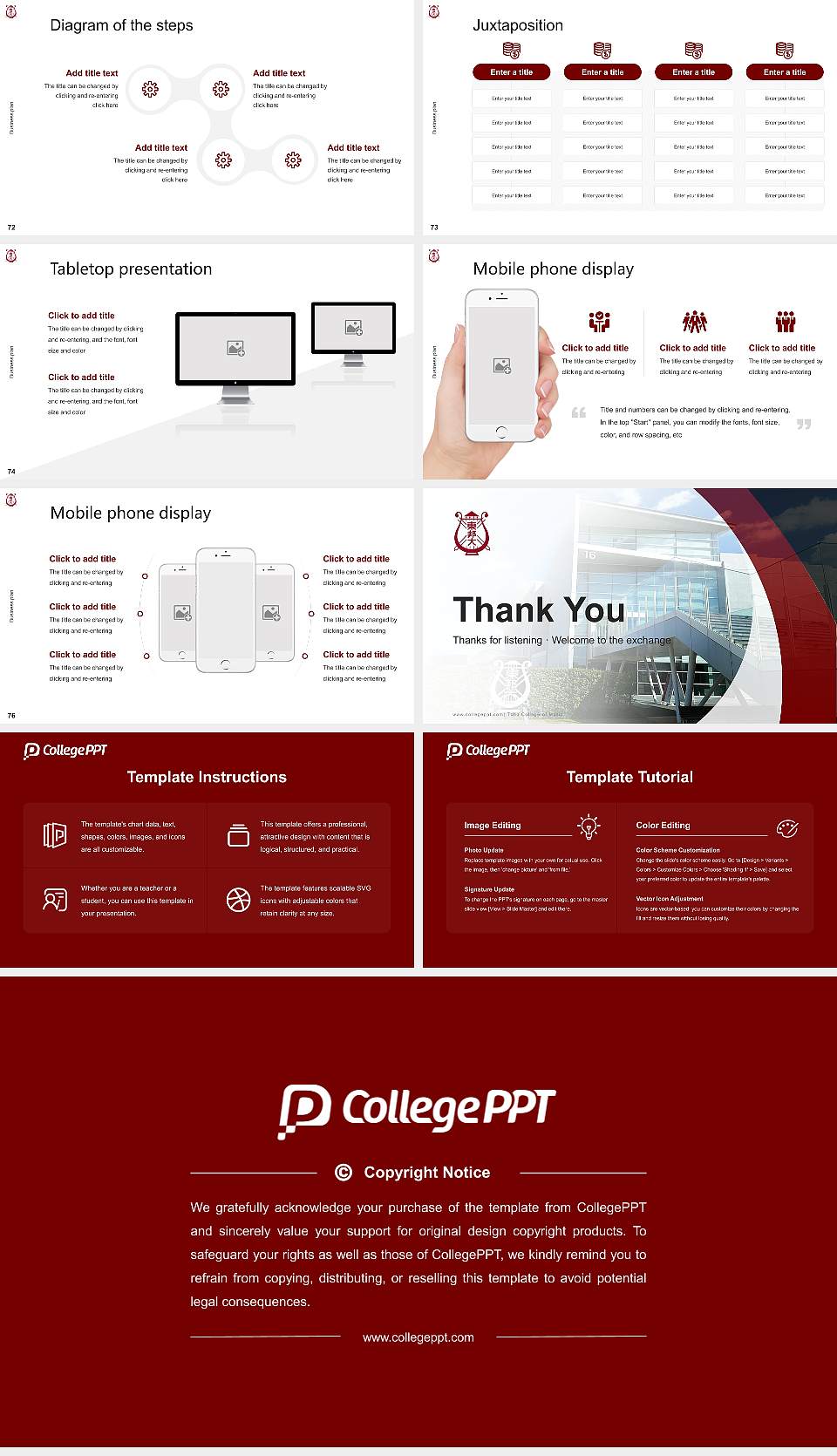 Toho College of Music Competition/Entrepreneurship Contest PPT Template16:9 ratio PPT effect preview image9