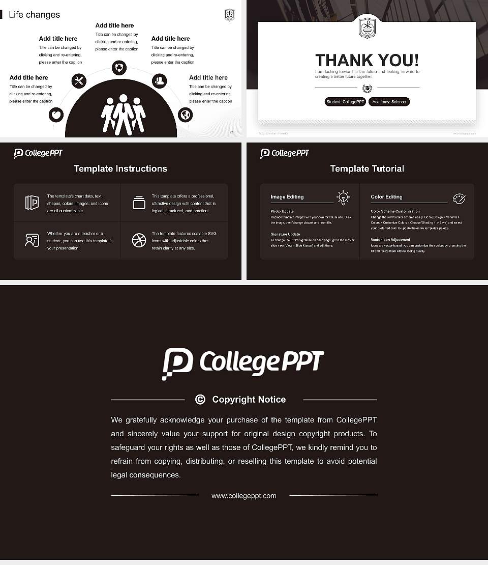 Tokyo Christian University National Scholarship Defense PPT Template16:9 ratio PPT effect preview image4