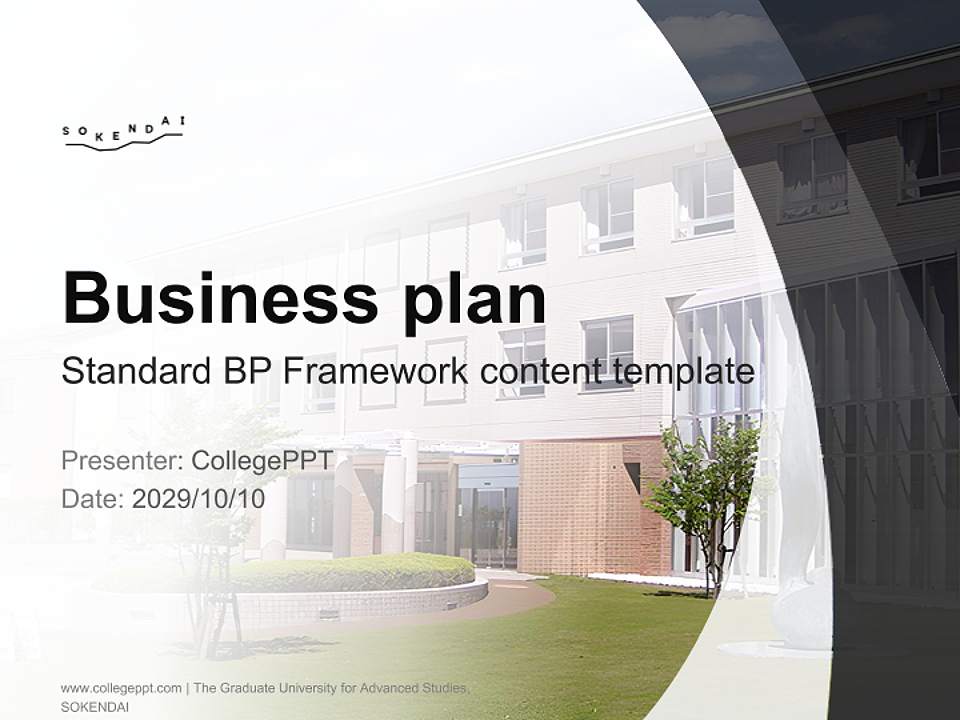 The Graduate University for Advanced Studies, SOKENDAI Competition/Entrepreneurship Contest PPT Template4:3 ratio PPT effect preview image9