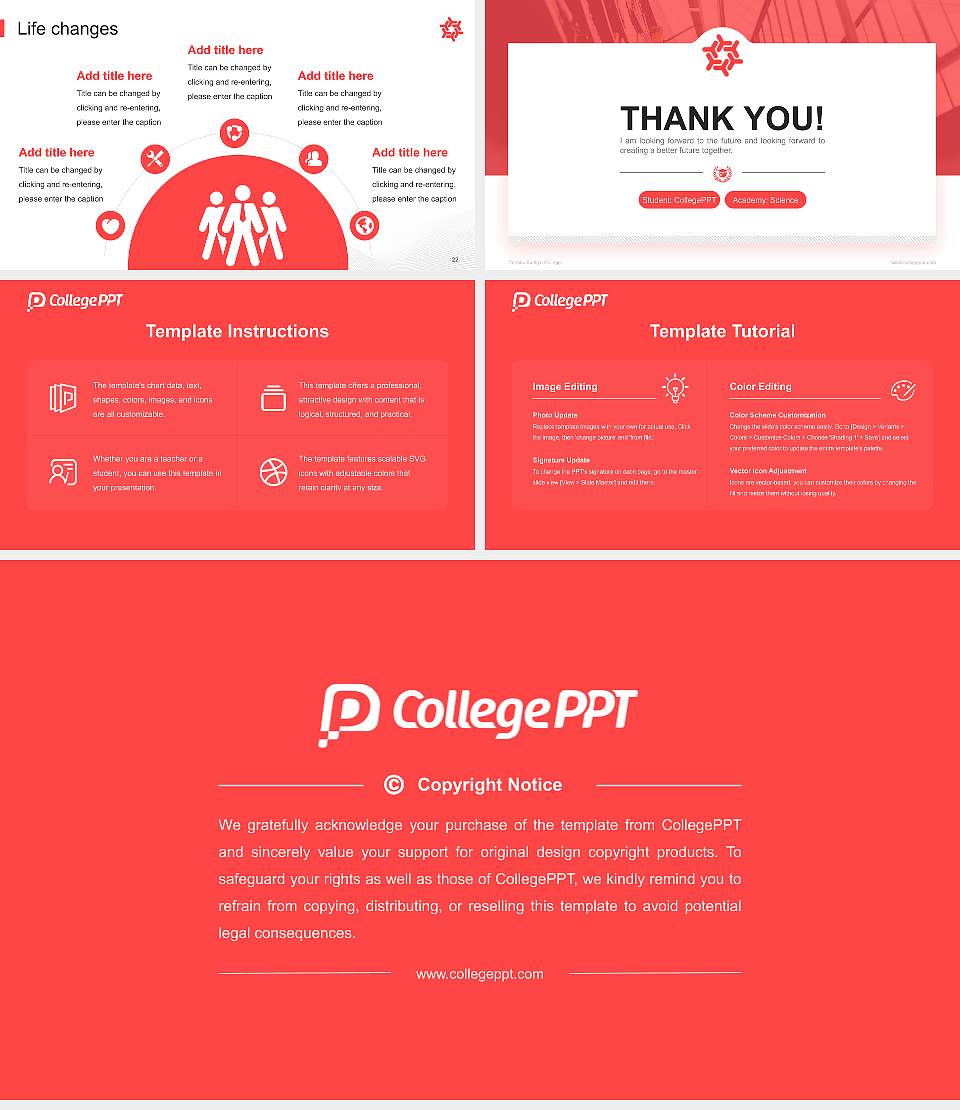 Tohoku Bunkyo College National Scholarship Defense PPT Template16:9 ratio PPT effect preview image4