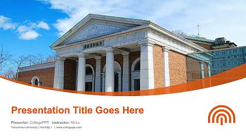Takushoku University（Hachiōji） Course/Courseware Creation PPT Template