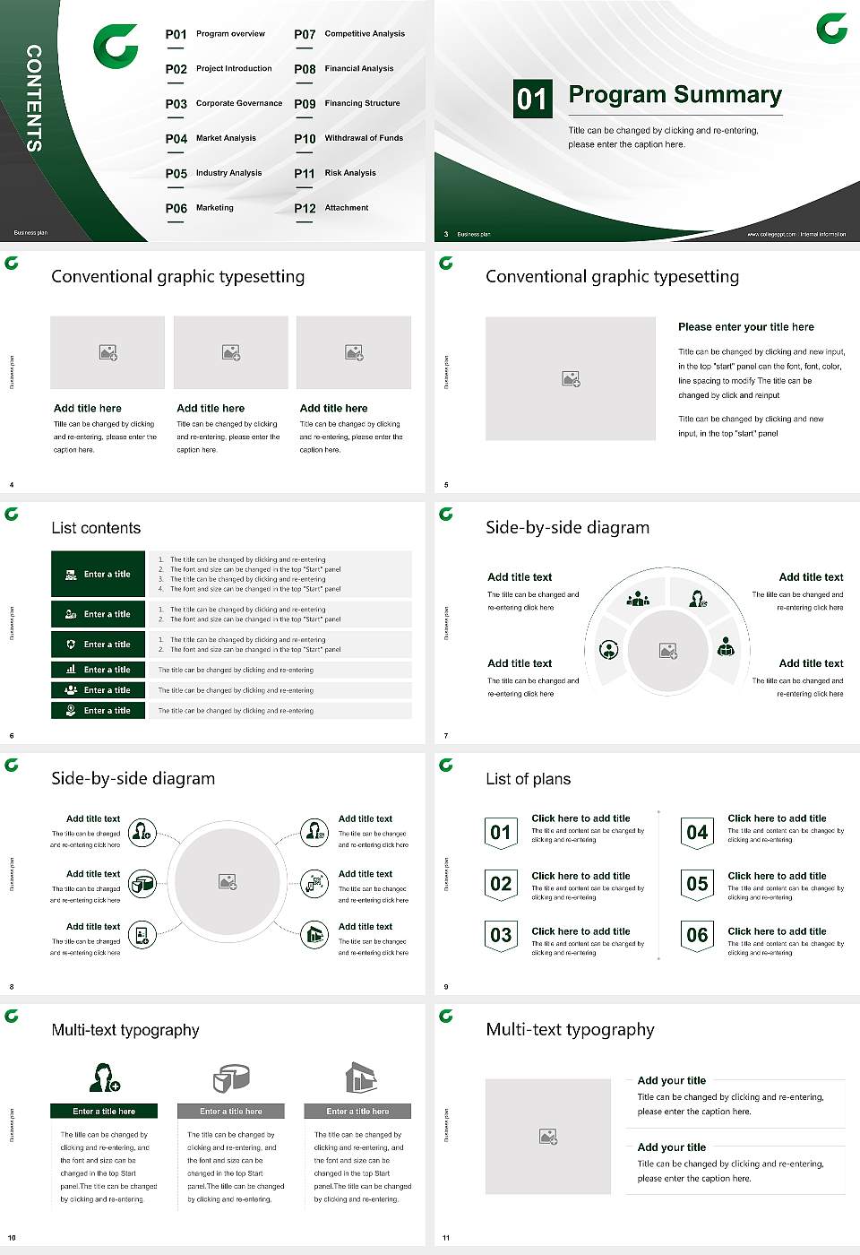 Takasaki University of Commerce Competition/Entrepreneurship Contest PPT Template16:9 ratio PPT effect preview image2