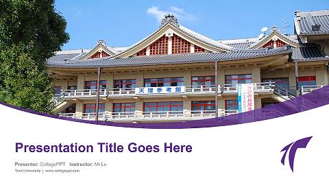 Tenri University Course/Courseware Creation PPT Template