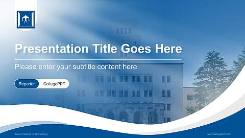 Tokyo Institute of Technology Lecture Sharing and Networking Event PPT Template