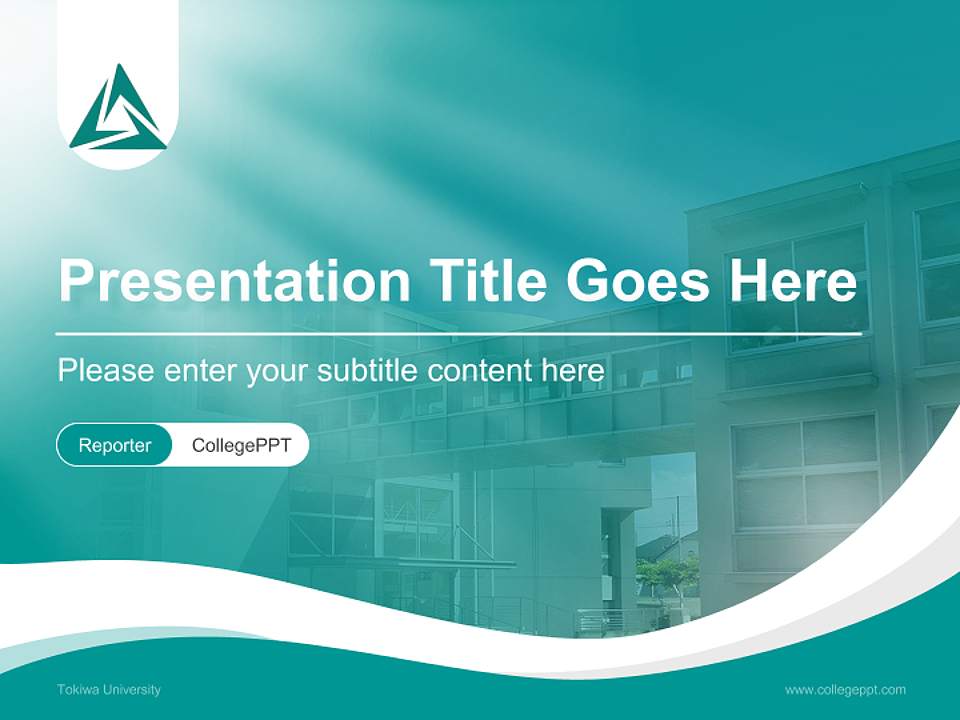 Tokiwa University Lecture Sharing and Networking Event PPT Template4:3 ratio PPT effect preview image4
