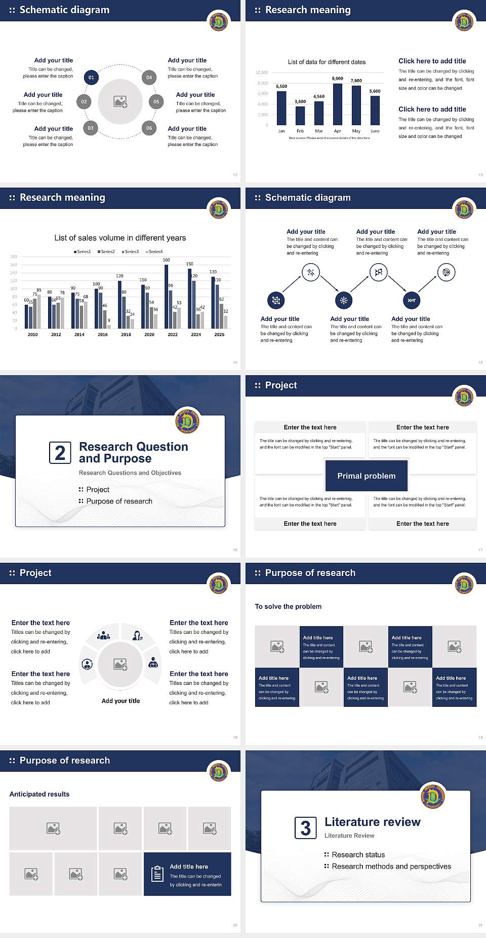 The Nippon Dental University Graduation Thesis Defense PPT Template4:3 ratio PPT effect preview image3