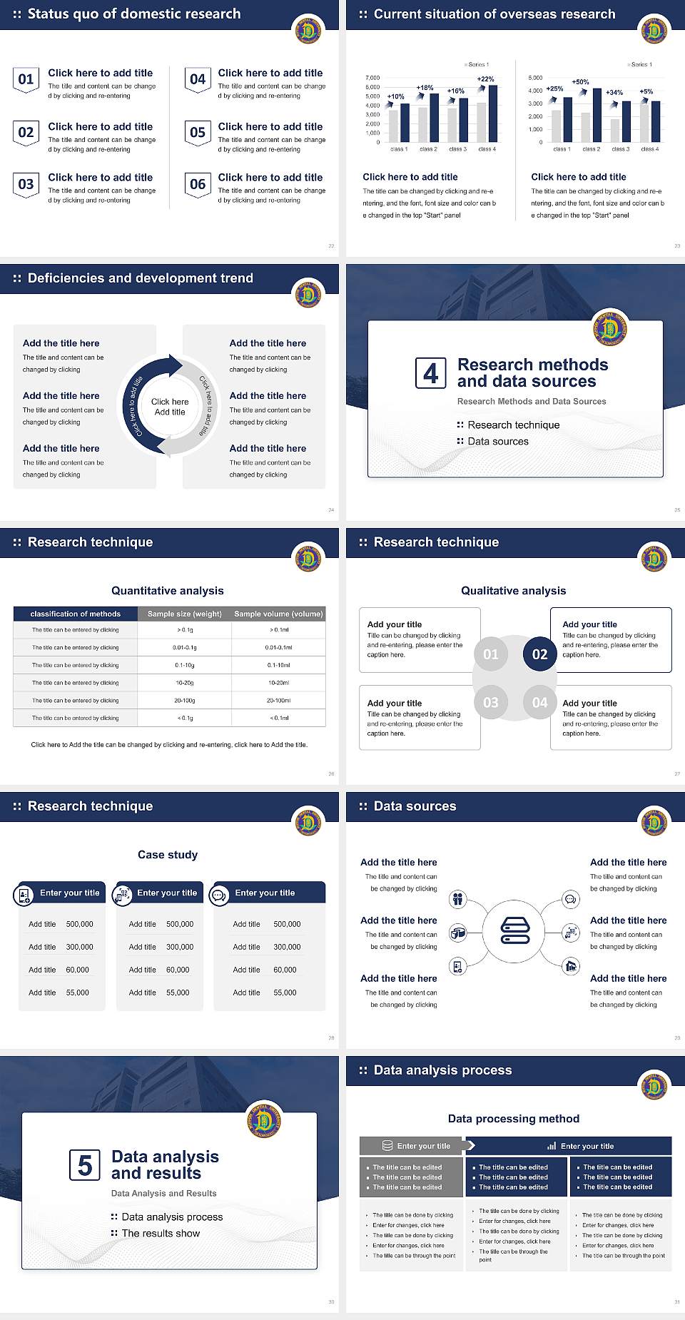The Nippon Dental University Graduation Thesis Defense PPT Template4:3 ratio PPT effect preview image4