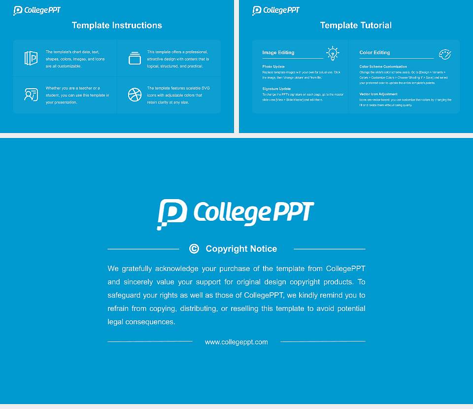 Tohoku Gakuin University Course/Courseware Creation PPT Template16:9 ratio PPT effect preview image5