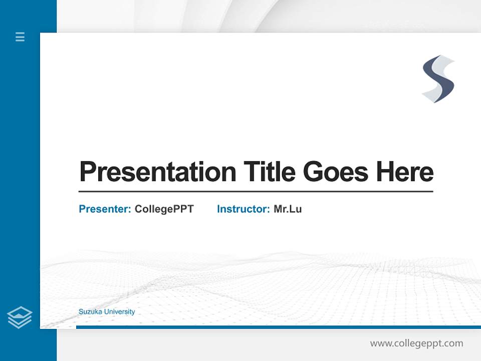 Suzuka University Thesis Proposal/Graduation Defense PPT Template4:3 ratio PPT effect preview image5
