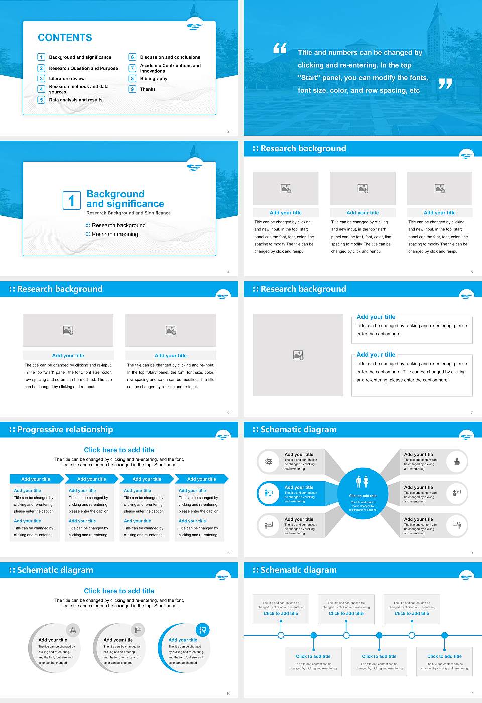 The University of Shiga Prefecture Graduation Thesis Defense PPT Template16:9 ratio PPT effect preview image2